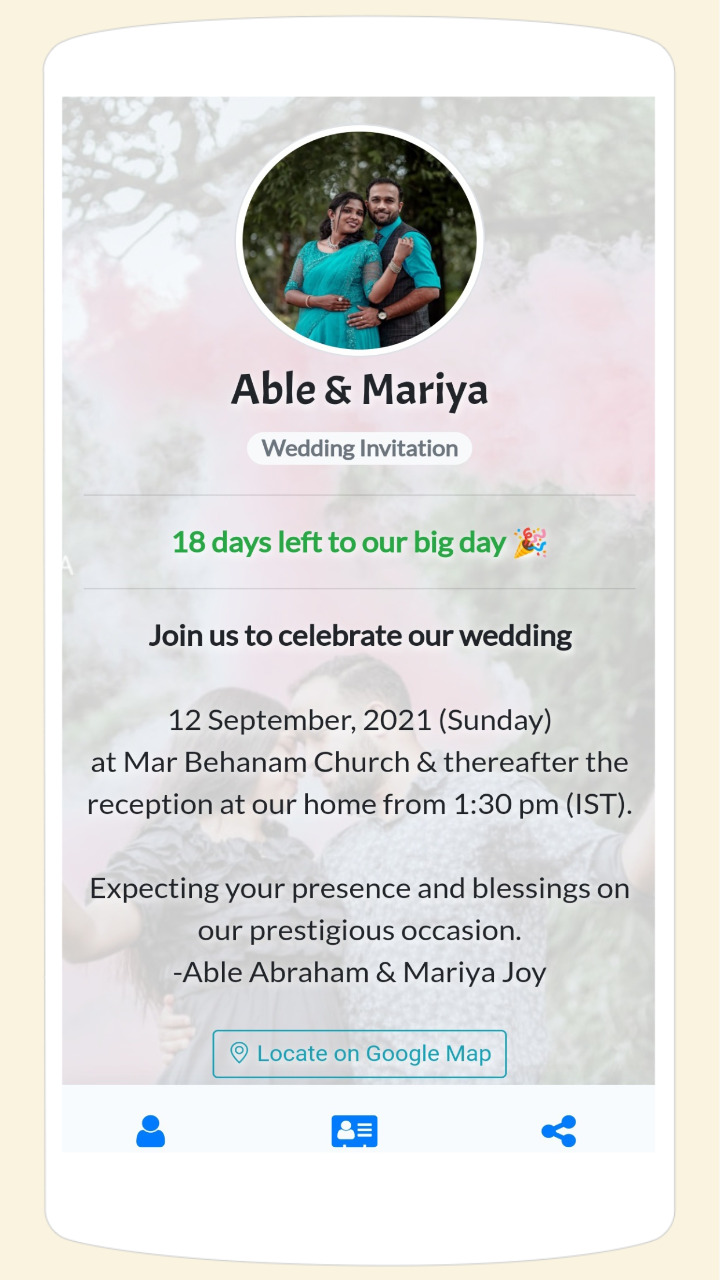 digital wedding invitation