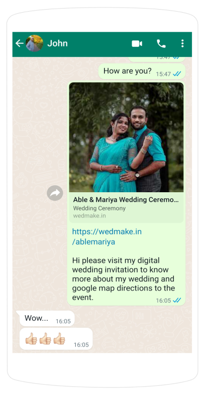 digital wedding invitation card design